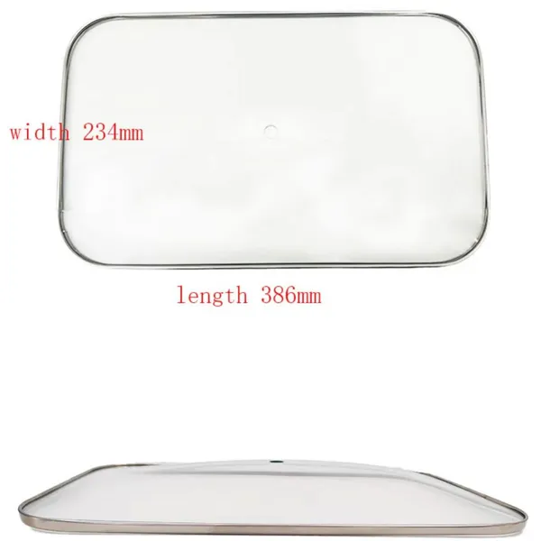 OEM Custom Rectangular Tempered Glass Lid for Chafing Dish Buffet Server Hotelware Food Warmer photo-4