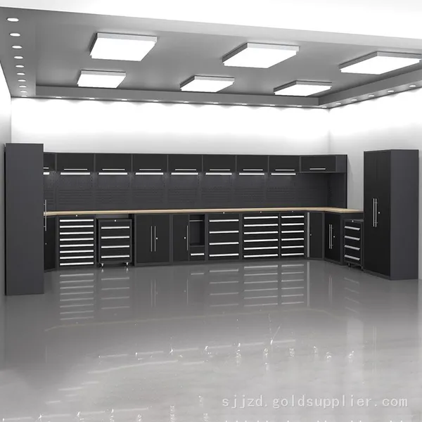 New Design Heavy-Duty Garage Combination Tool Cabinets Workshop Metal Workbench With Drawers Tool Cart With Tools photo-2