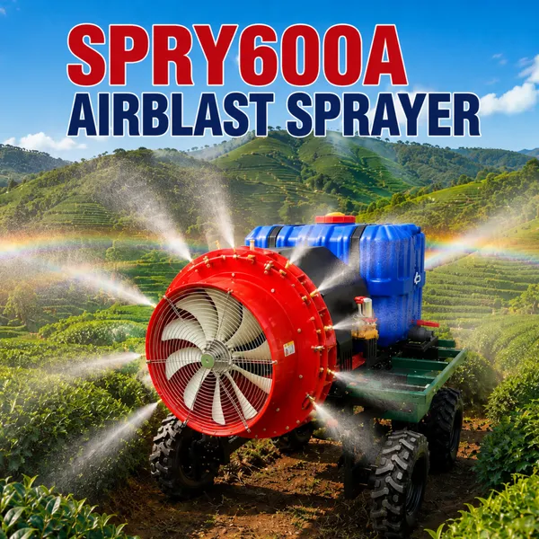 Remote Control Orchard Airblast Sprayer 600L Crop Protection Machine With 640mm High Speed Fan