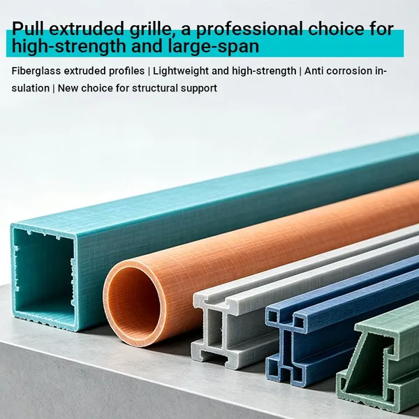 Heavy Duty FRP Pultruded Profile Corrosion Resistant Fiberglass Structural Beam for Industrial Construction