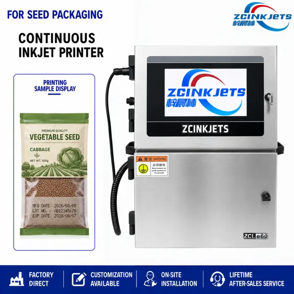 Seed Packaging Coding Machine for Agricultural Products Bags Model Number Product Code and Information Printing