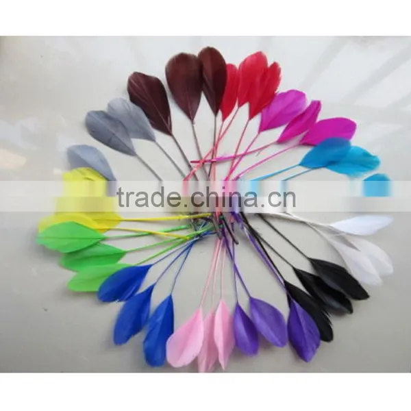 Wholesale Dyed White Trimmed Goose Feathers Artificial