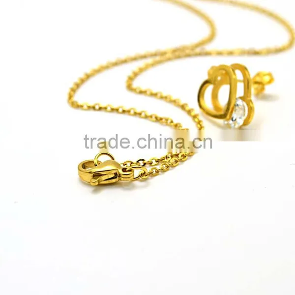 Jewellery Pendant Necklaces Gold Long Chain Jewelry Set Bridal Jewelry Sets photo-5