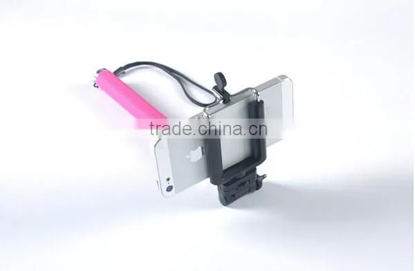 2015 Newest Colorful Wireless Monopod Selfie Stick With Bluetooth Shutter Button photo-3