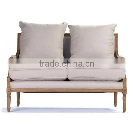 European Solid Wood Hotel Reception Sofa