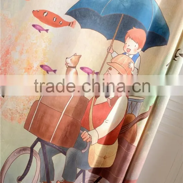 Printed Cartoon Curtain Fabric photo-6