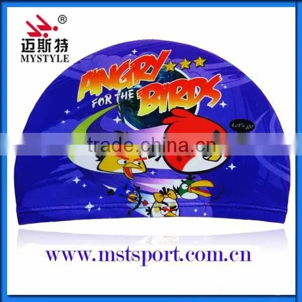 Cheap Kids Cartoon Lycra Swim Caps photo-4