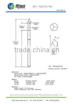 High Current Spring Test Probe Pin ,PCB Contact Probe Pin photo-4