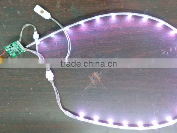 Hot Saling and Made in China Light up Luminous Led Shoe Lamp Belt With PCBA Board