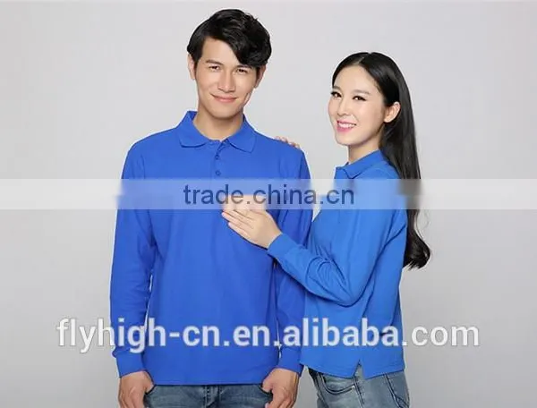 High Quality Custom Logo Long Sleeve Fashion Unisex Polo Shirt photo-2