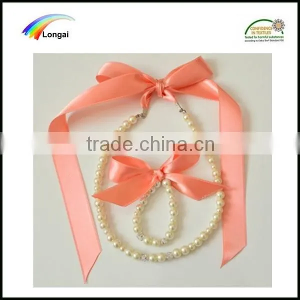 Jewelry Use Custom Woven Polyester Satin Color Ribbon for Sale
