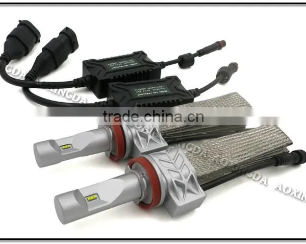 AOXINGDA 2016 Newest LED Headlight G5S H8 H11 4000LM LED Headlight With PHI ZES Chip photo-3