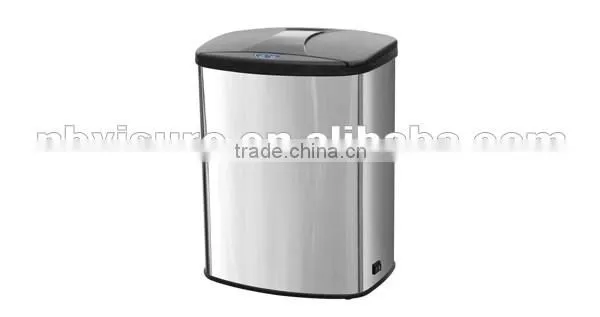 Sensor Dustbin 5009LM 9L Stainless Steel Sensor Dustbin With Black Lid photo-2