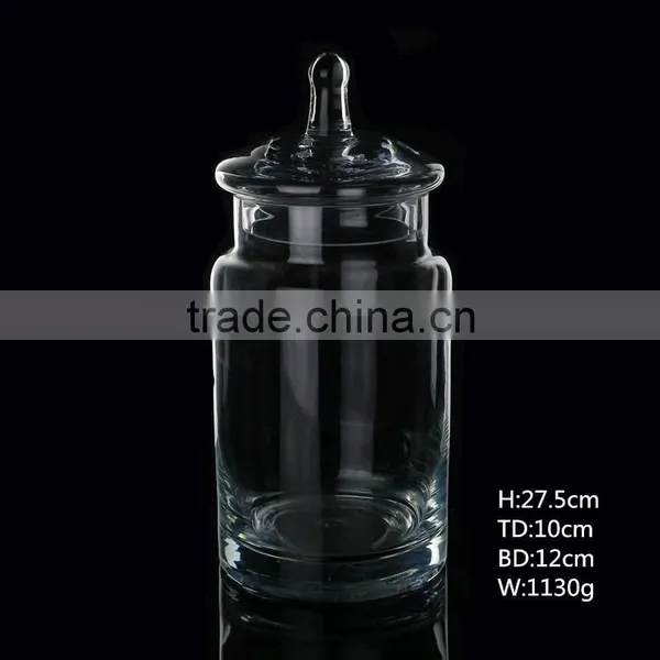 Crystal Covered Candy Dish Glass Box Jar photo-2
