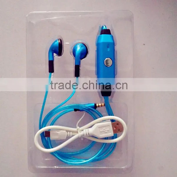 2015 Super Quality Glowing Headphones Earphones for Mobile Phone photo-6