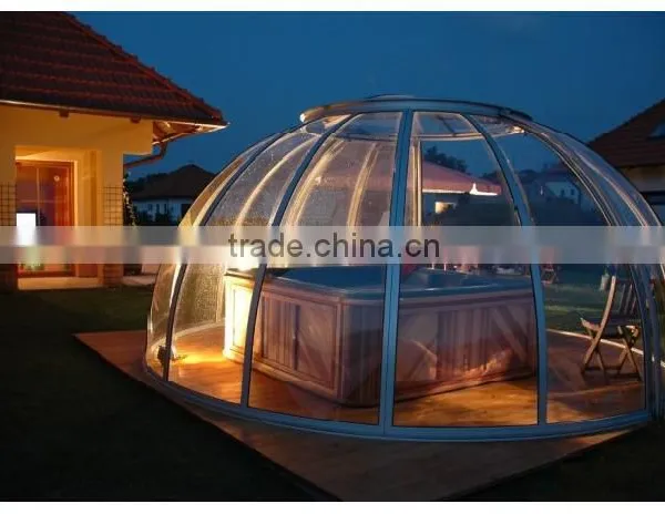 50 Mircon UV Coated Plastic Polycarbonate Sheet For Swim Pool Cover photo-2