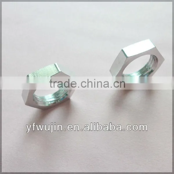 Brass Turned Hex Jam Nut Also Called Hex Thin Nut photo-2