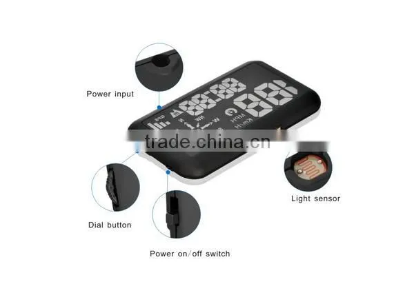 OBD II GPS Head Up Display Projector With Overspeed Warning for All Type of Cars and Vehicles photo-5