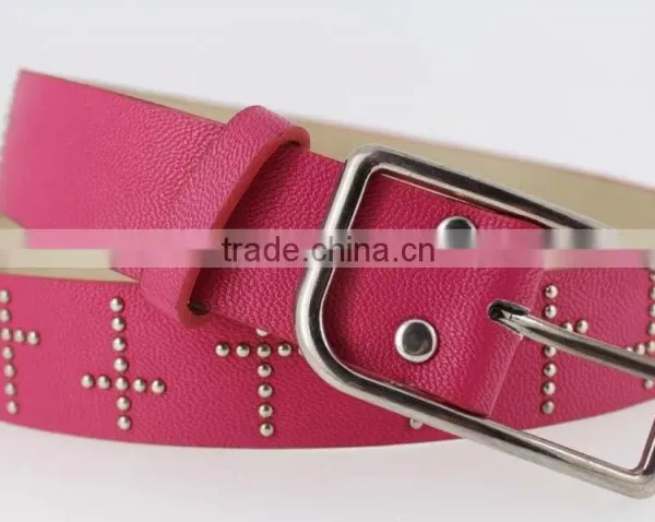 Women's Fashion Studded Belts for Jeans With pu Leather Square Accessories photo-5