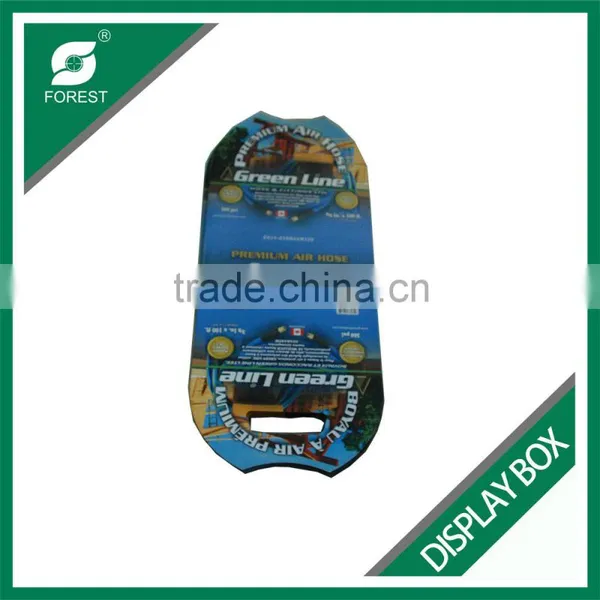 CUSTOM PRINT C FLIUTE CORRUGATED DISPLAY CARTONS PAPERBOARD FLAT SHIPPING CARRIERS WITH HANDLES photo-6