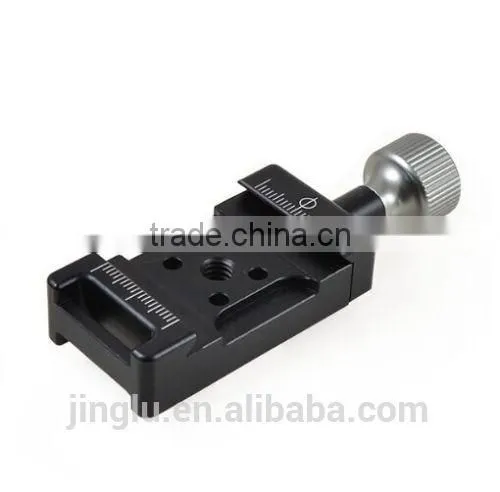 Clamp+Hot Shoe Mount Made for Camera QR Plate &Canon Nikon Speedlight Flash photo-4