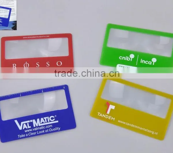 Plastic PVC Flexible Business Credit Card Magnifier Fresnel Lens Magnifier photo-2