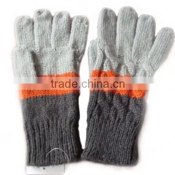 New Arrival Unisex Acrylic Knitted Winter Hat Scarf Glove Set photo-3