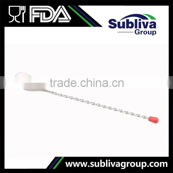Manufacturer 273mm Stainless Steel 304 Plastic Tail Bar Spoon