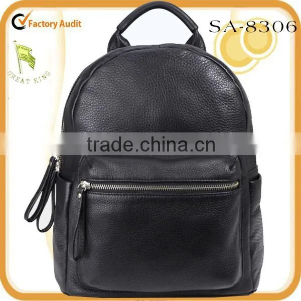 HOT! 2015 Latest Brand Designer School Leather Backpack China Supplier Quality Choice