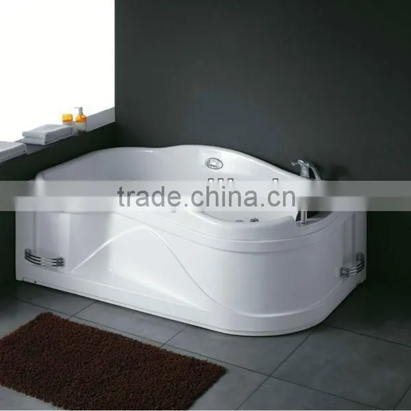 2015 Foshan Acrylic Modern Bathtub Whirlpools Bath Tub With Pillow photo-2
