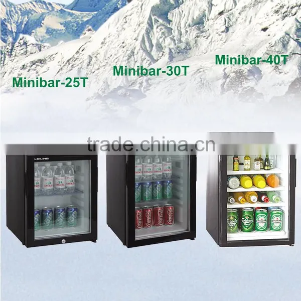 No Freon Absorption Glass Door Mini Bar Fridge 30 Liter Quality Choice photo-4