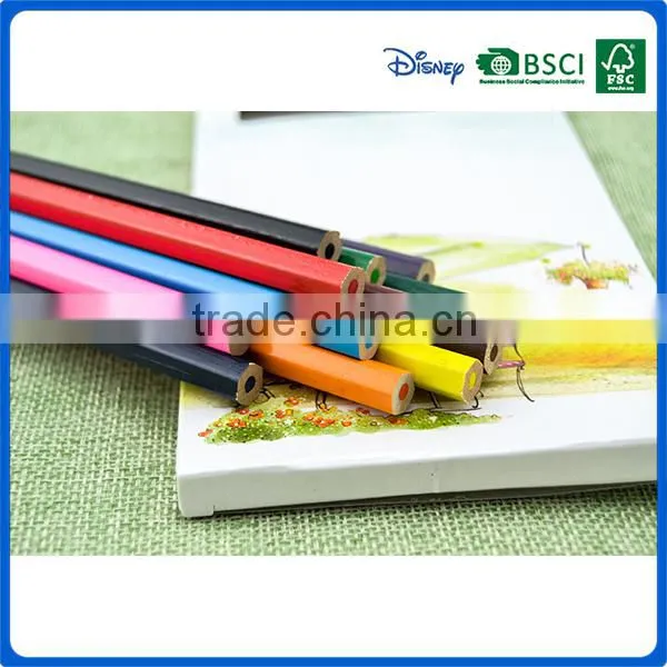 2016 Hot Sale Customized School Hexagonal 7 Inch 12 Colors Pencil Into Paper Box for Art photo-2