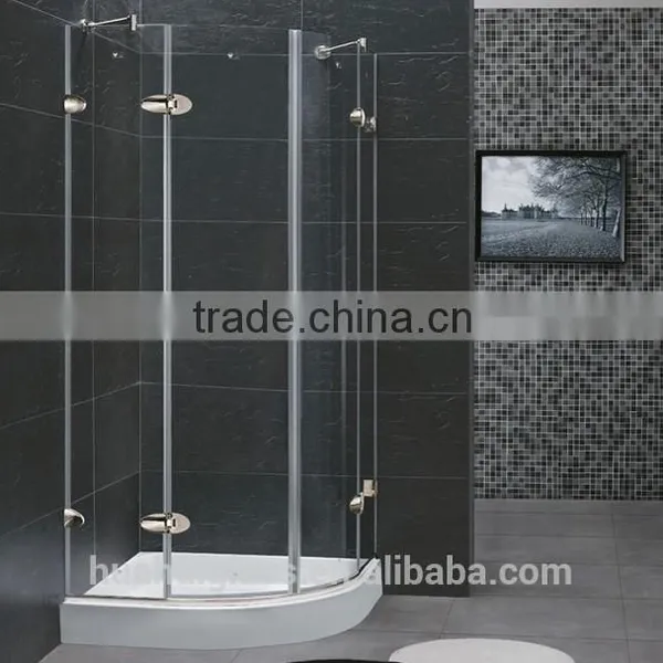 90*90 100*100 Framed Sliding Glass Arc Shower Screens photo-4