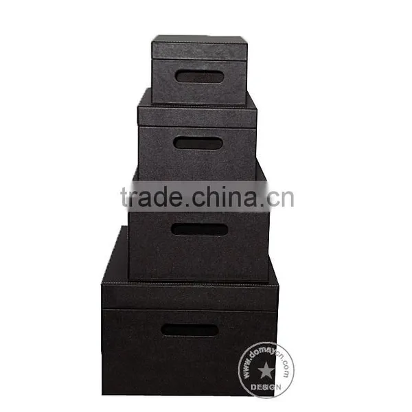 S/4 Faux Leather Storage Containers Set, photo-3