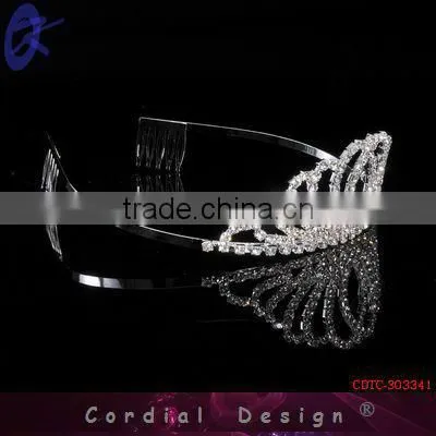 Cheap Fashion Jewelry Shining Birthday Tiara Crown for Adults