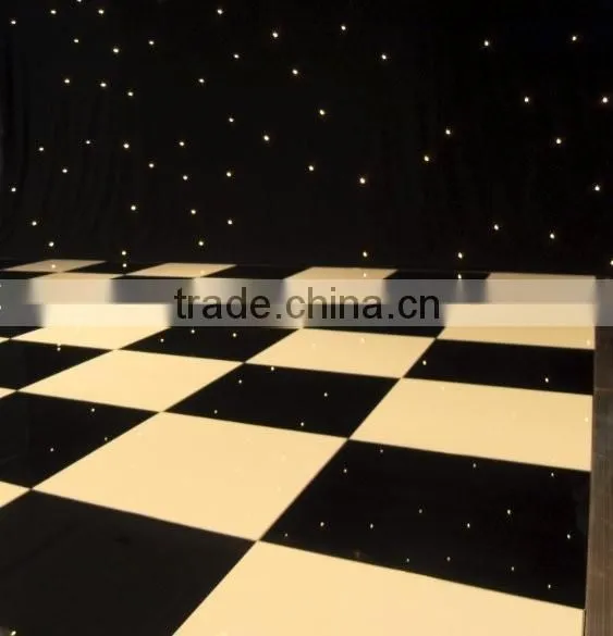 Rental Stage Platform Black White Dance Floor Portable photo-3