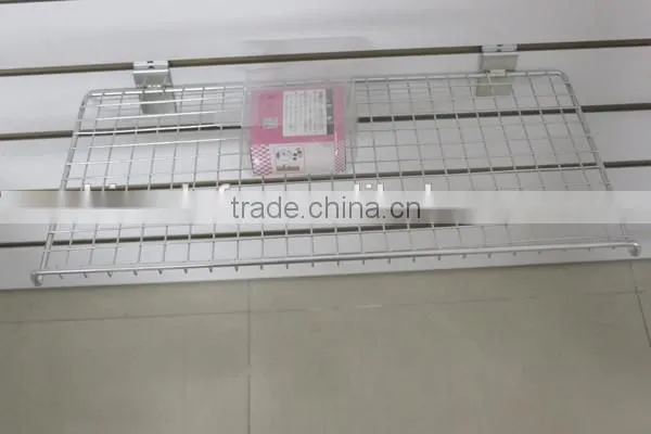Wire Mesh Supermarket Shelf for Slatwall photo-3