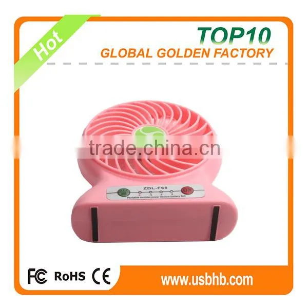 Factory Direct Sales 2016 Lastest Design Desk USB Wind up Fan With Battery photo-3