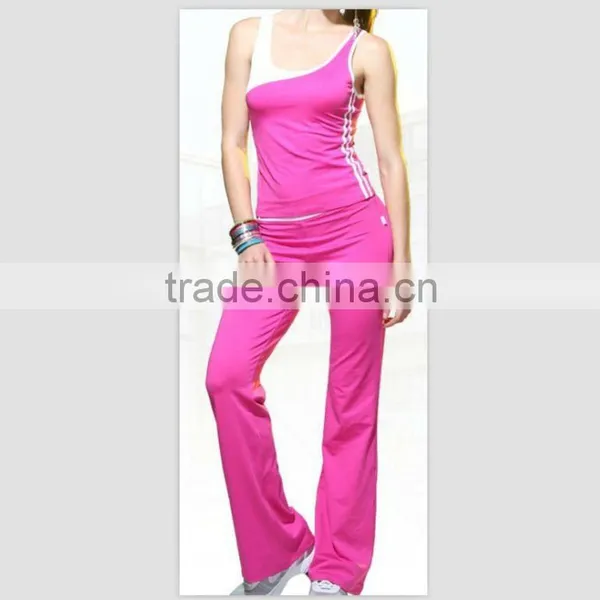 Cotton Pink Yoga Sport Wear Sets