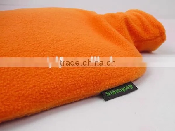 PVC Hot Water Bottle Wave Design With Polar Fleece Cover 2L photo-3
