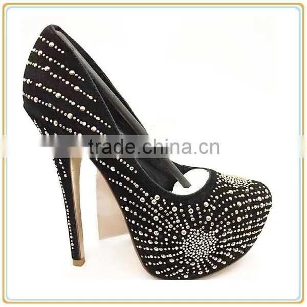 New Arrival High Heel Shoes Luxury Design Ladies Diamond Dress Party Prom Shoes Quality Choice photo-2