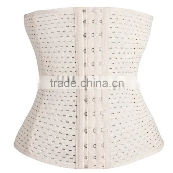 Two Color 2015 Wholesale 100% Latex Breathable Waist Trainer Corset With a Hole Very Cheaper photo-5