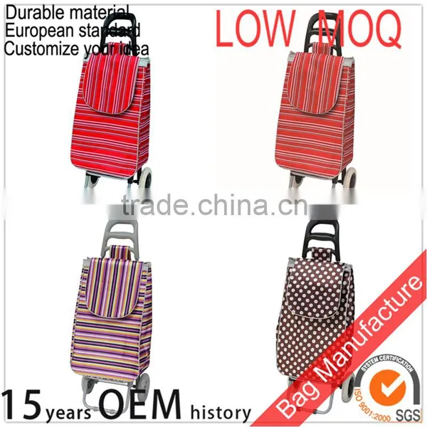 Custom Foldable Vegetable Shopping Trolley Bag With Large Capacity photo-5