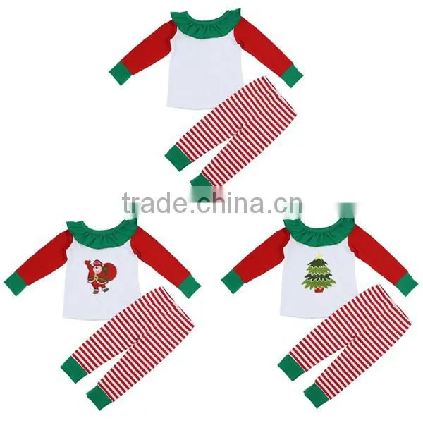 Trendy Little Girls Clothing 2016 Christmas Consume Giggle Moon Girls Fall Boutique Outfits Baby Christmas Outfits