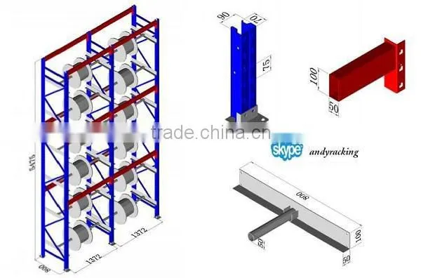 CE Truck Tire Metal Tubular Stack Pallet photo-6