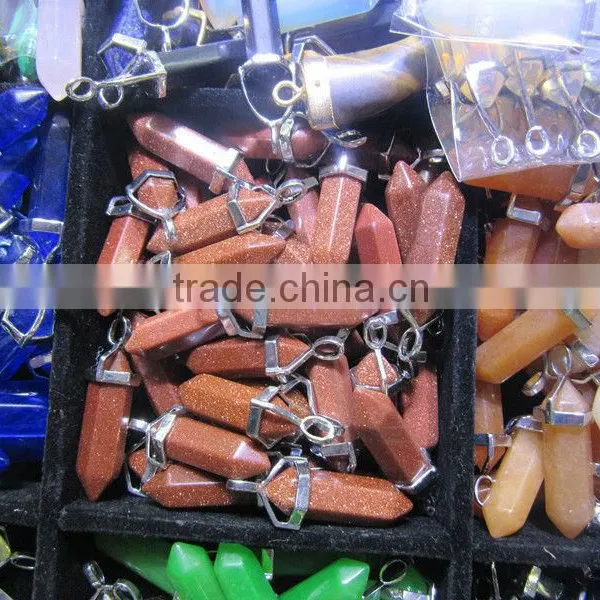 Wholesale Crystal Pillar Design Pendant Healing Crystal Pendant photo-3