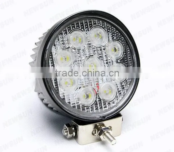 LED Work Light 27W Round Flood Beam/LED Work Lamp 10-30V photo-5