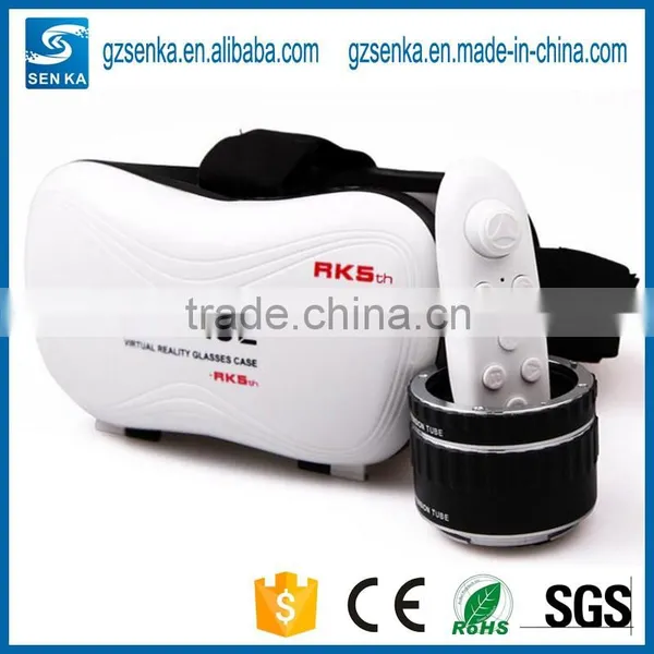 New Product 2016 vr Box 5th Generation 3D Glasses With Remote for Blue Sexy Video