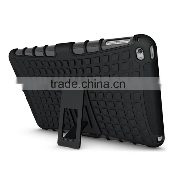 Smart Cover 8 Colors PC+TPU Hybrid Combo Heavy Duty Holster Kickstand Shockproof Case Cover for Ipad Mini 4 photo-3