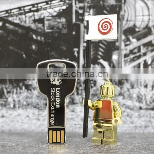 Best Gift Promotion Gold Usb Key 8gb, Promotional USB Keychain Keyring Metal Key Usb, Wholesale Cheap Key Usb Pendrive 16gb photo-3